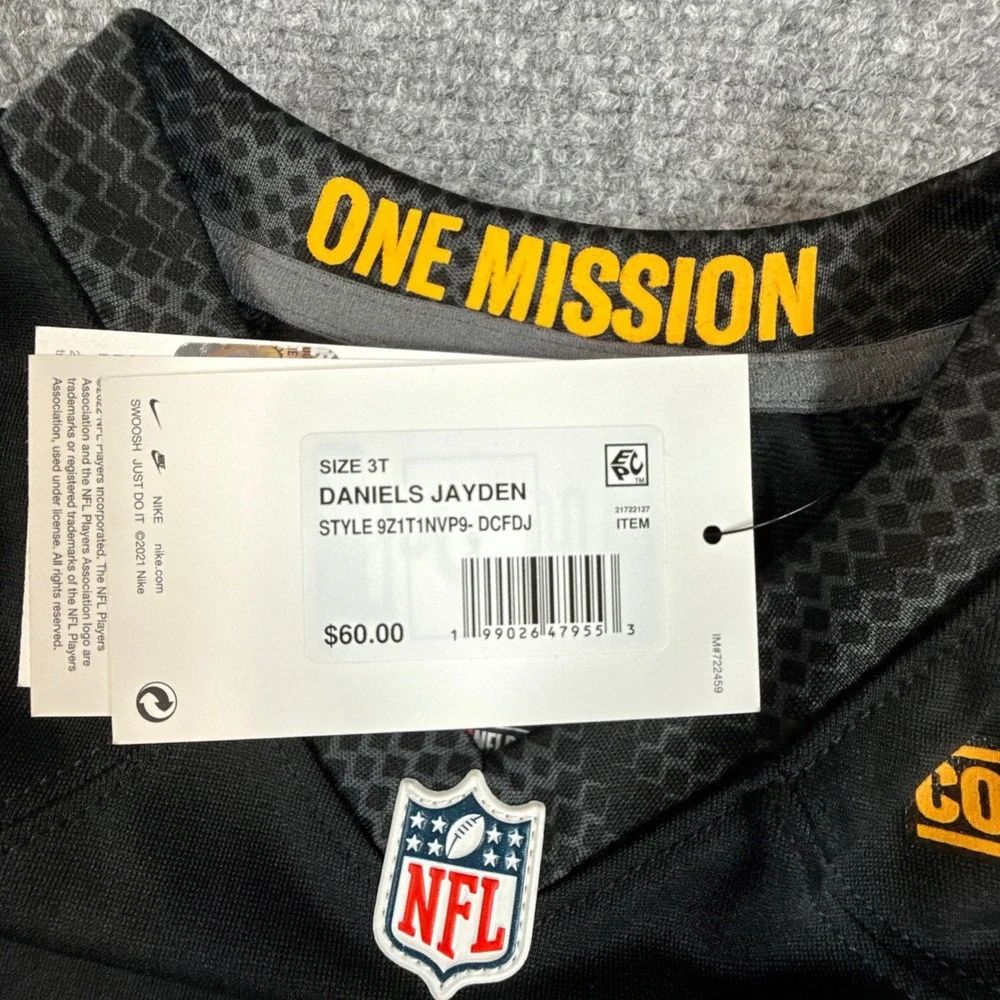 Nike Washington Commanders Jayden Daniels #5 Toddler 3T NFL Game Jersey NWT